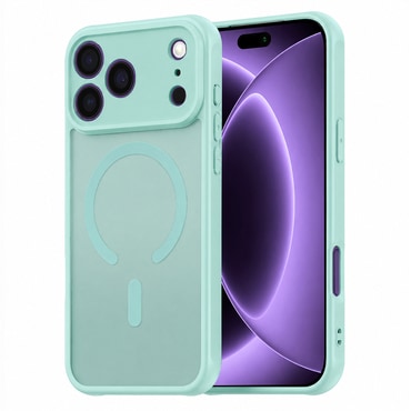 Hibridni ovitek "HaloFrost II MagSafe" za iPhone 17 Pro / 18 Pro - mint green