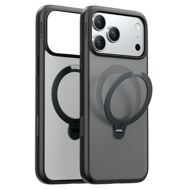Premium ovitek Torras "Ostand Spin" za iPhone 17 Pro / 18 Pro - black