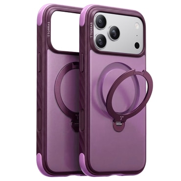Premium ovitek Torras "Ostand Q3 Rugged" za iPhone 17 Pro Max / 18 Pro Max - plum purple