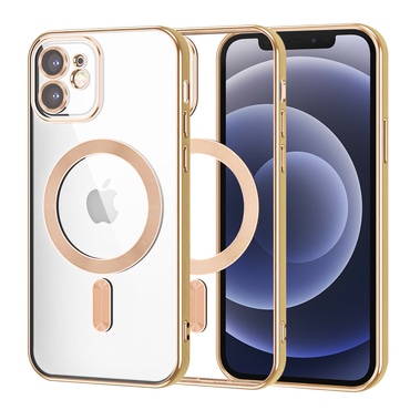 Ovitek Techsuit "Luxury Crystal MagSafe" za iPhone 12 - gold