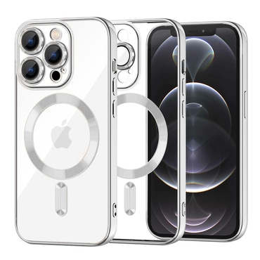 Ovitek Techsuit "Luxury Crystal MagSafe" za iPhone 12 Pro - silver