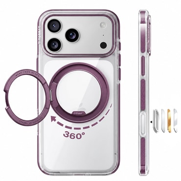 Premium ovitek Torras "Ostand O3 Light" za iPhone 17 Pro Max / 18 Pro Max - purple
