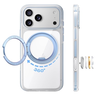 Premium ovitek Torras "Ostand O3 Light" za iPhone 17 Pro Max / 18 Pro Max - blue