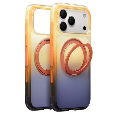 Premium ovitek Torras "Ostand O3 Air Gradient" za iPhone 17 Pro / 18 Pro - arizona glow