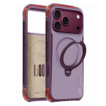 Premium ovitek Torras "Ostand Q3 Air Pro" za iPhone 17 Pro / 18 Pro - violet summit