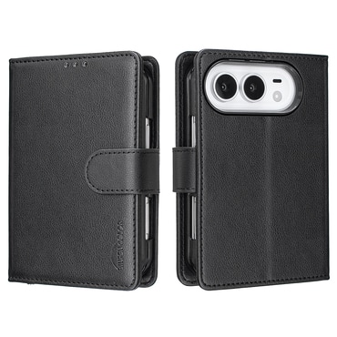 Etui "BF32" z RFID zaščito in stojalom za iPhone Duo - black