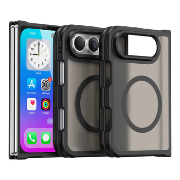 Hibridni ovitek "HaloFrost II MagSafe" za iPhone Duo - black