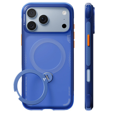 Premium ovitek Torras "Ostand Q3 Air" za iPhone 17 Pro / 18 Pro - artic blue