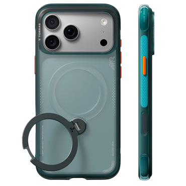 Premium ovitek Torras "Ostand Q3 Air" za iPhone 17 Pro / 18 Pro - glacier sprint