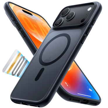 Premium ovitek Torras "Guardian Magnetic" za iPhone 17 Pro / 18 Pro - black