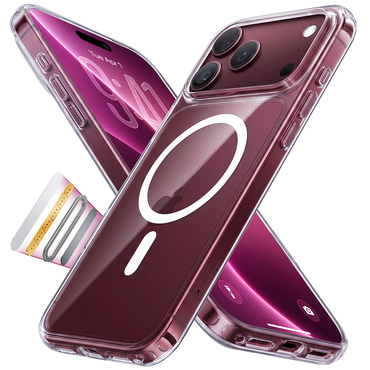Premium ovitek Torras "Guardian Magnetic" za iPhone 17 Pro / 18 Pro - clear