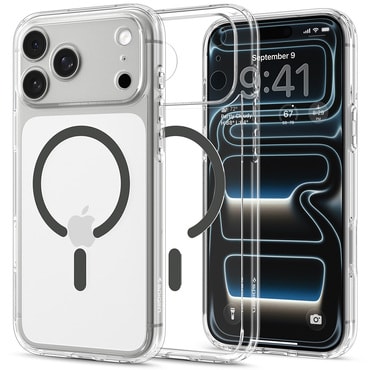 Ovitek Spigen "Ultra Hybrid Mag" za iPhone 17 Pro Max / 18 Pro Max - clear / graphite