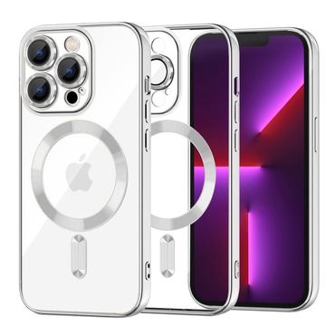 Ovitek Techsuit "Luxury Crystal MagSafe" za iPhone 13 Pro - silver