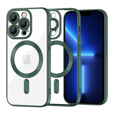 Ovitek Techsuit "Luxury Crystal MagSafe" za iPhone 13 Pro Max - deep green