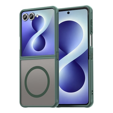 Hibridni ovitek "HaloFrost II MagSafe" za Samsung Galaxy Z Flip8 - green