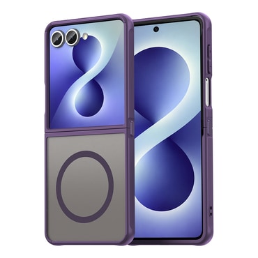 Hibridni ovitek "HaloFrost II MagSafe" za Samsung Galaxy Z Flip8 - purple