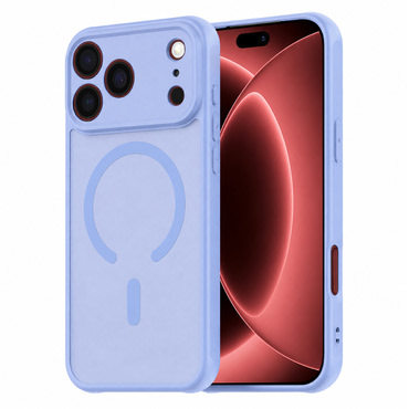 Hibridni ovitek "HaloFrost II MagSafe" za iPhone 17 Pro Max / 18 Pro Max - light blue