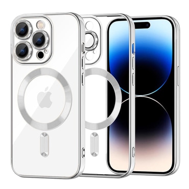 Ovitek Techsuit "Luxury Crystal MagSafe" za iPhone 14 Pro - silver