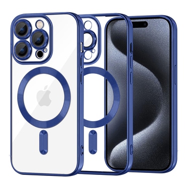 Ovitek Techsuit "Luxury Crystal MagSafe" za iPhone 15 Pro - deep blue