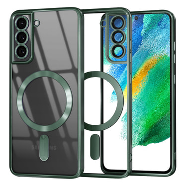 Ovitek Techsuit "Luxury Crystal MagSafe" za Samsung Galaxy S21 FE 5G - deep green