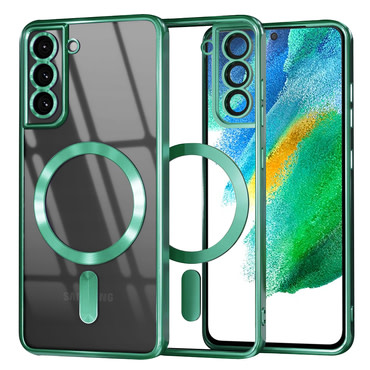 Ovitek Techsuit "Luxury Crystal MagSafe" za Samsung Galaxy S21 FE 5G - light green