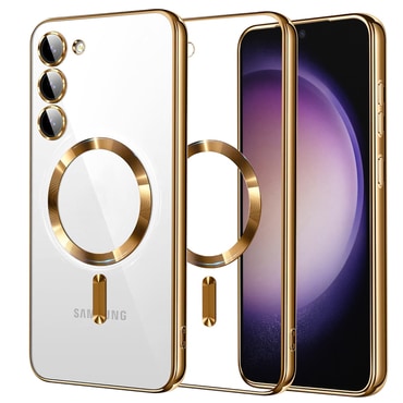 Ovitek Techsuit "Luxury Crystal MagSafe" za Samsung Galaxy S23 - gold