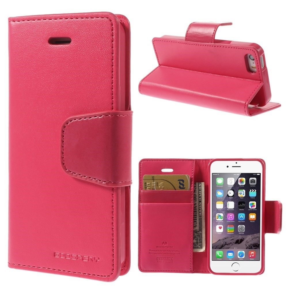 Eleganten etui Goospery Sonata za iPhone SE / 5 / 5S - magenta