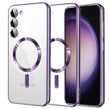 Ovitek Techsuit "Luxury Crystal MagSafe" za Samsung Galaxy S23 - light purple