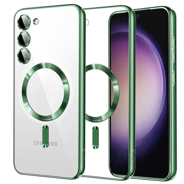 Ovitek Techsuit "Luxury Crystal MagSafe" za Samsung Galaxy S23 - light green