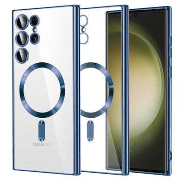 Ovitek Techsuit "Luxury Crystal MagSafe" za Samsung Galaxy S23 Ultra - deep blue