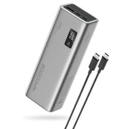 Power bank Cuktech "PB200P" 20000mAh 150W z USB-C kablom in prikazovalnikom - gray