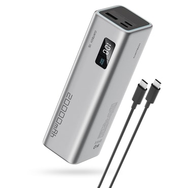 Power bank Cuktech "PB200" 20000mAh 100W z USB-C kablom - gray