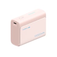 Power bank Cuktech "PB100" 10000mAh z USB-C kablom, 30W, indikatorjem - pink