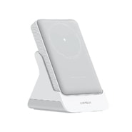 Power bank Cuktech "WPB100N" 10000mAh z MagSafe in 2v1 stojalom - white