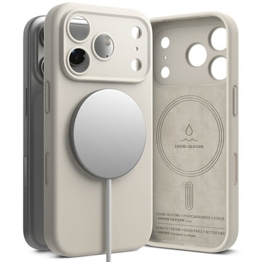 Ovitek Ringke "Silicone Magnetic" za iPhone 18 Pro Max - stone