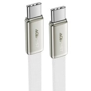 Polnilni in podatkovni 60W USB-C v USB-C kabel Acefast "C24-03" - 1.2m - white