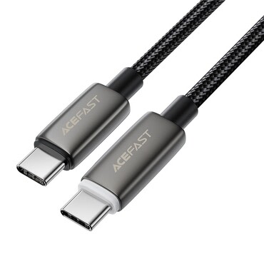 Polnilni in podatkovni 60W USB-C v USB-C kabel Acefast "C23-03" - 1.2m - black