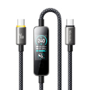 Polnilni in podatkovni 240W USB-C v USB-C kabel Mcdodo "CA-8750" z TFT zaslonom - 1.2m - black