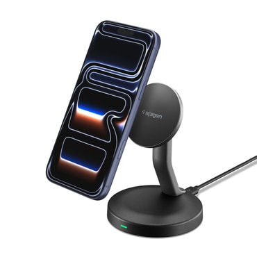 Brezžična 15W polnilna postaja Spigen "Essential EF151MS" MagSafe - black