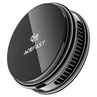 Brezžična 25W polnilna postaja Acefast "E47" Qi2 z vgrajenim hladilnikom, USB-C - black