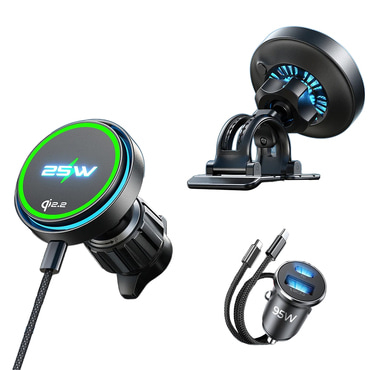 Brezžična 25W polnilna postaja Lisen "W116 (YL0225060018)" z ventilatorjem za hlajenje, Qi2.2 - black