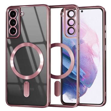 Ovitek Techsuit "Luxury Crystal MagSafe" za Samsung Galaxy S21 Plus - pink