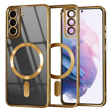 Ovitek Techsuit "Luxury Crystal MagSafe" za Samsung Galaxy S21 Plus - gold