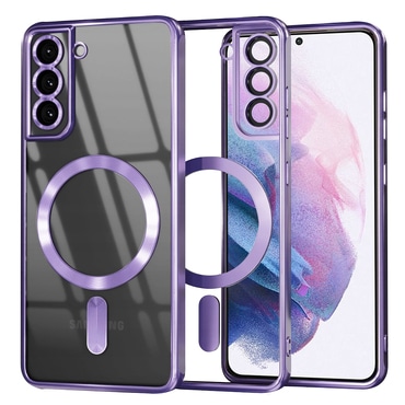 Ovitek Techsuit "Luxury Crystal MagSafe" za Samsung Galaxy S21 Plus - light purple