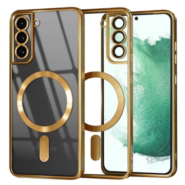 Ovitek Techsuit "Luxury Crystal MagSafe" za Samsung Galaxy S22 Plus - gold