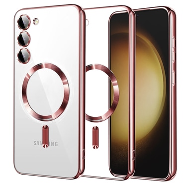 Ovitek Techsuit "Luxury Crystal MagSafe" za Samsung Galaxy S23 Plus - pink