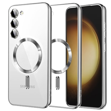 Ovitek Techsuit "Luxury Crystal MagSafe" za Samsung Galaxy S23 Plus - silver
