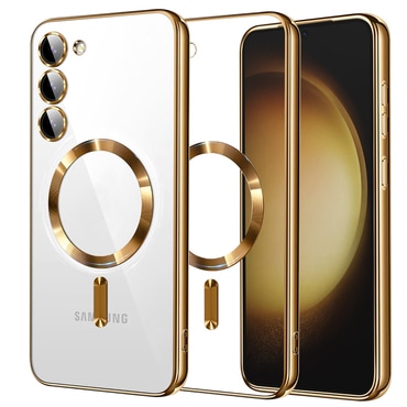 Ovitek Techsuit "Luxury Crystal MagSafe" za Samsung Galaxy S23 Plus - gold