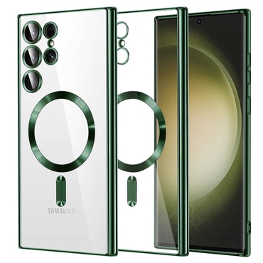 Ovitek Techsuit "Luxury Crystal MagSafe" za Samsung Galaxy S23 Ultra - deep green