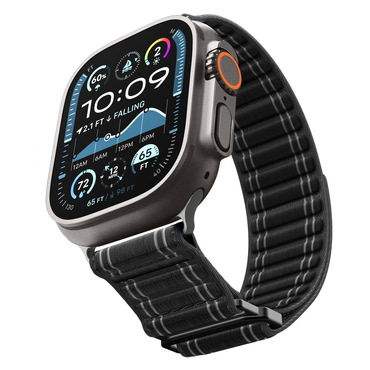 Tekstilni pas Spigen "WBF0" za Apple Watch (44 / 45 / 46 / 49mm) - black